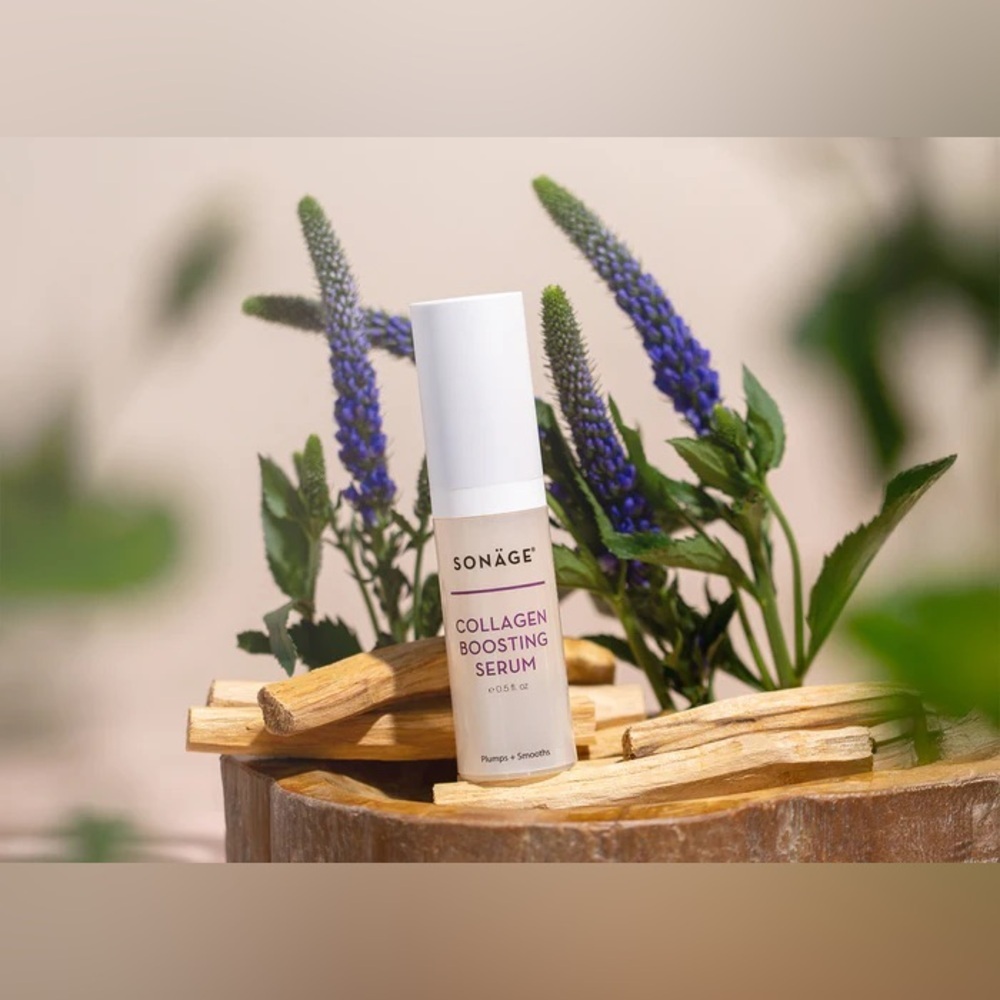 NIB Sonage Collagen Boosting Serum Plumps + Smooths - Vegan Collagen